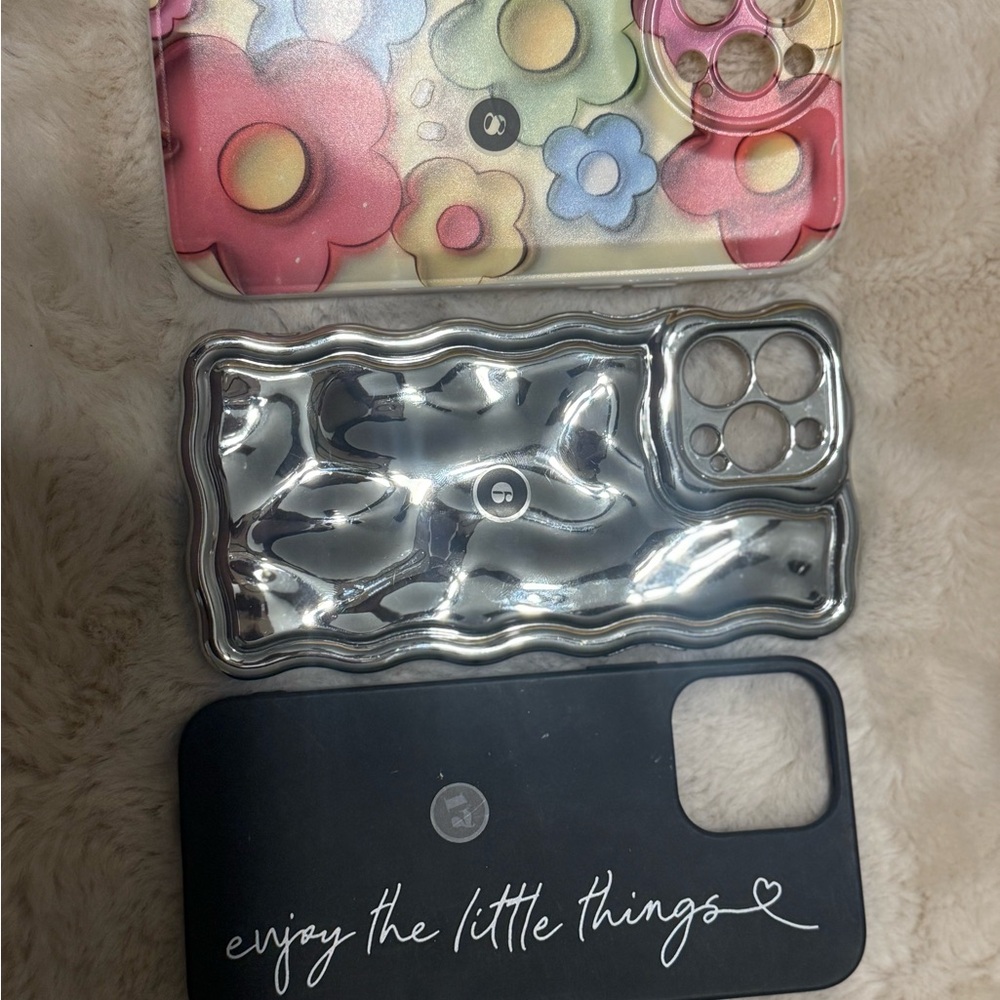 Silver and Black iPhone Cases with Protective Design